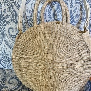 Clare V Moyen Alice bag with strap included Cream